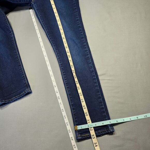 Levi's 711 Skinny Blue Jeans Stretch Casual Dark Denim Classic Zip Women Size 29 - Picture 7 of 9